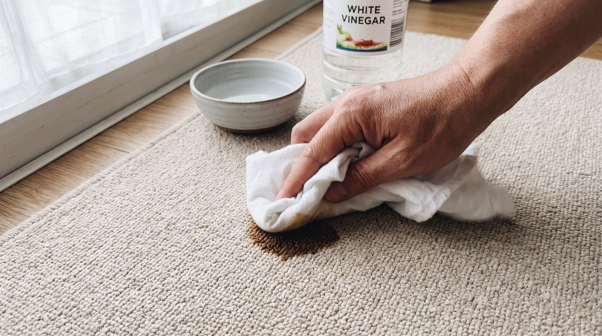 Comment enlever une tache sur un tapis : vin, café, graisse, boue