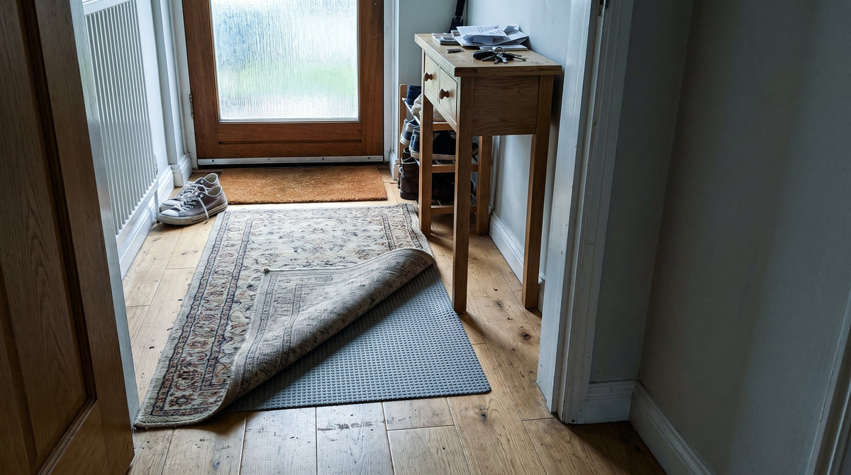 Tapis qui glisse : 5 solutions pour qu'il reste en place